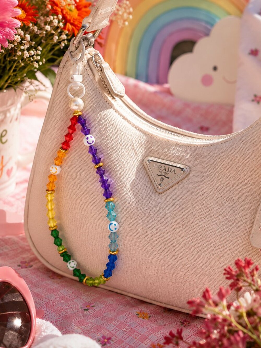 Smiley Face Purse Charm